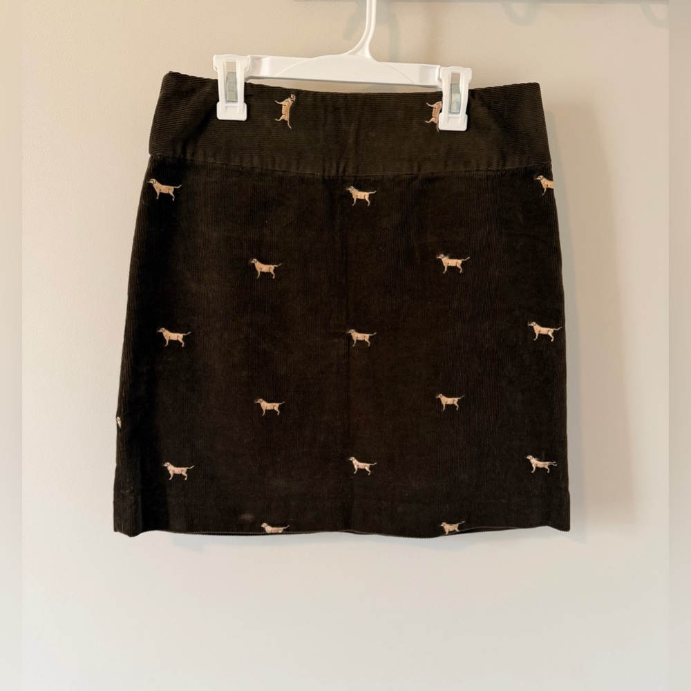 Castaway Nantucket Women’s Corduroy Dog Skirt Brown Size 4